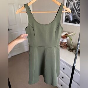 Olive Green H&M Skater Dress